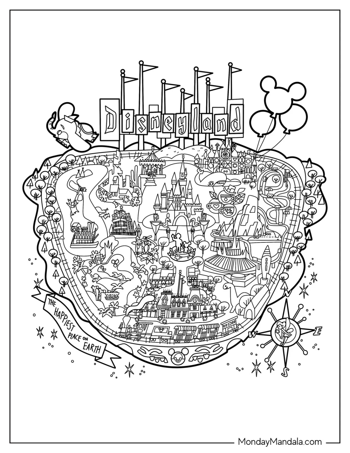 20 Disneyland Coloring Pages Free PDF Printables 20 Disneyland Coloring Pages Free PDF Printables
