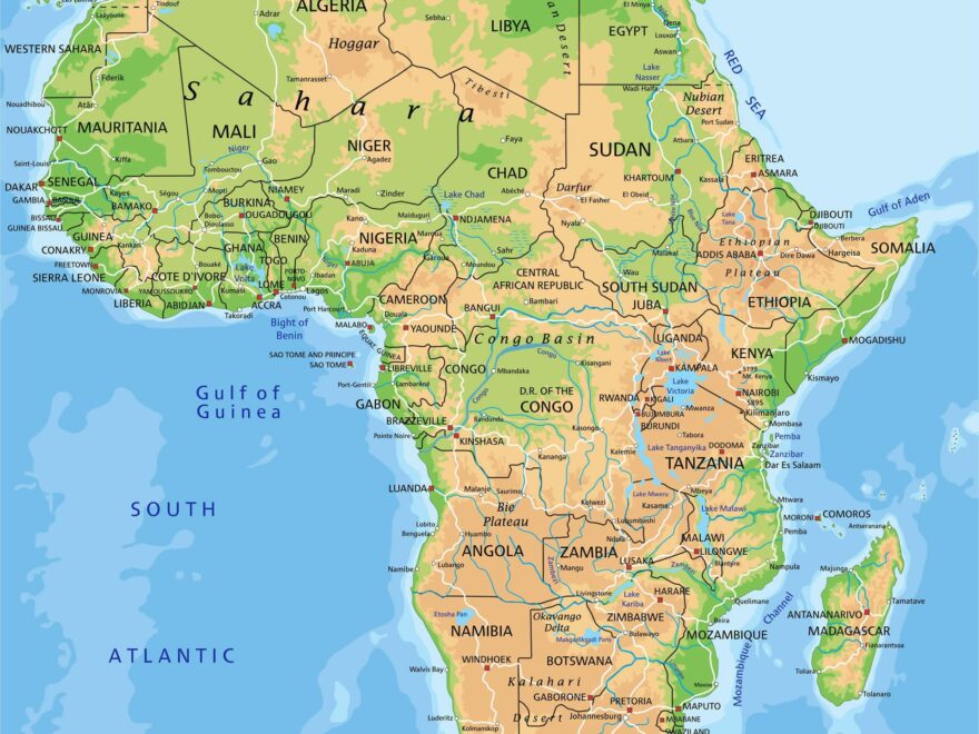 Africa Map IV Guide Of The World