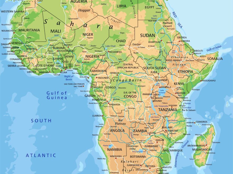 Africa Map IV Guide Of The World