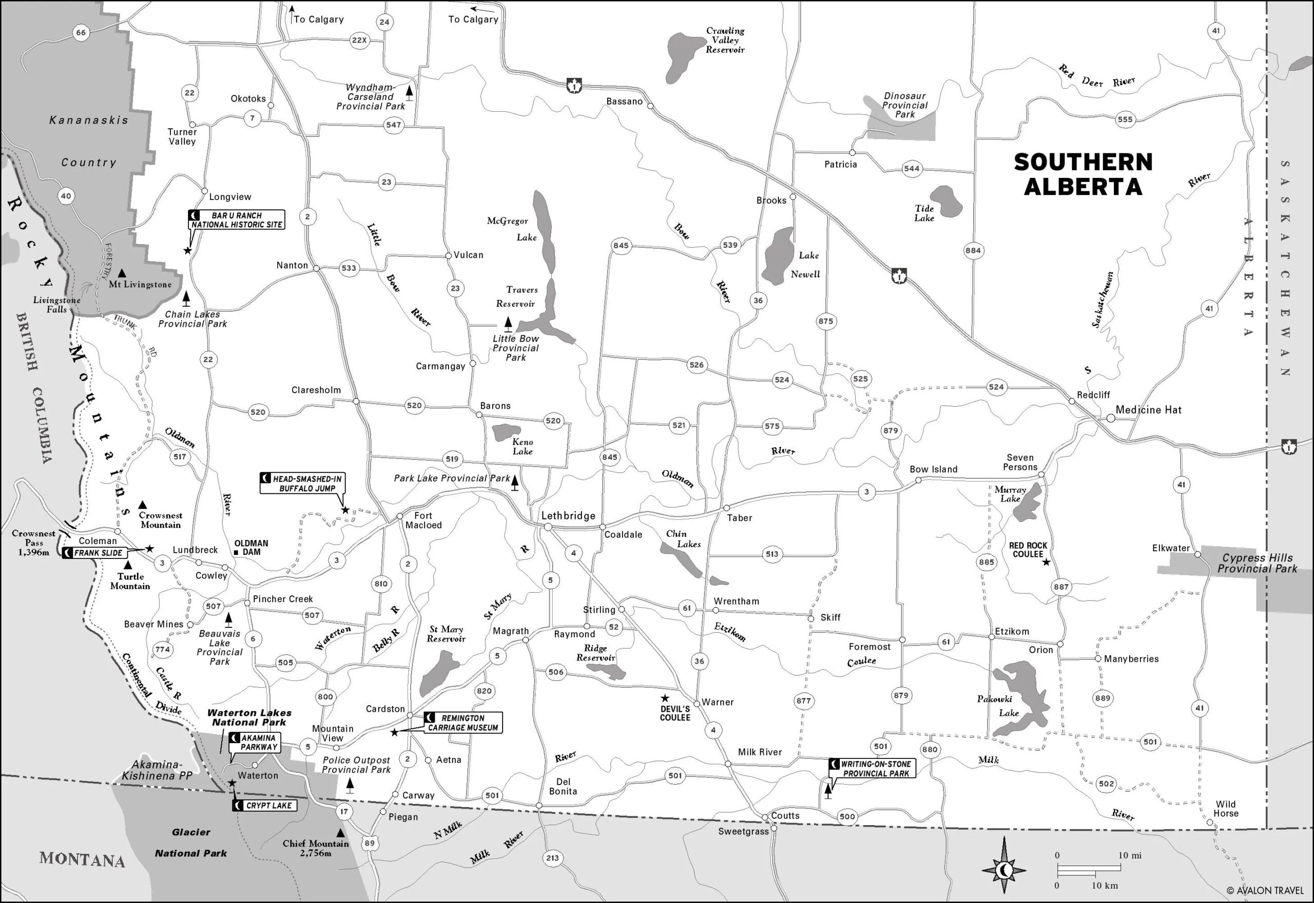 Printable Map Of Alberta Printable Map Of Alberta