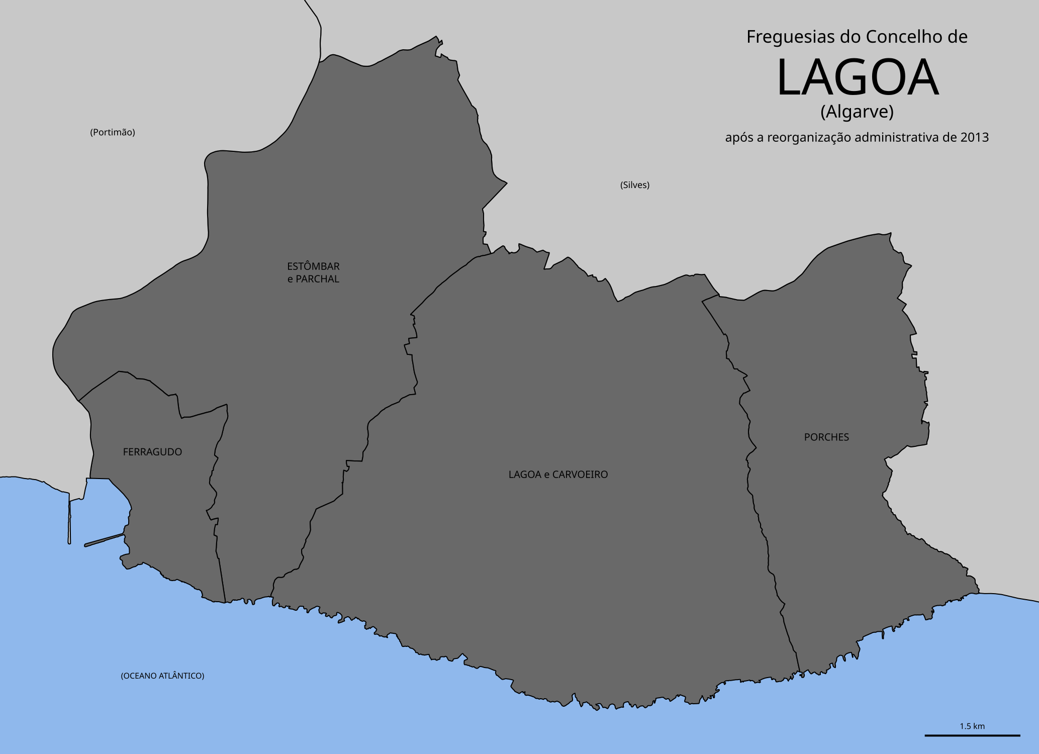 Printable Map Lagoa Portugal Printable Map Lagoa Portugal