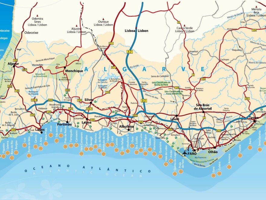 Large Algarve Maps For Free Download And Print High Resolution And Detailed Maps