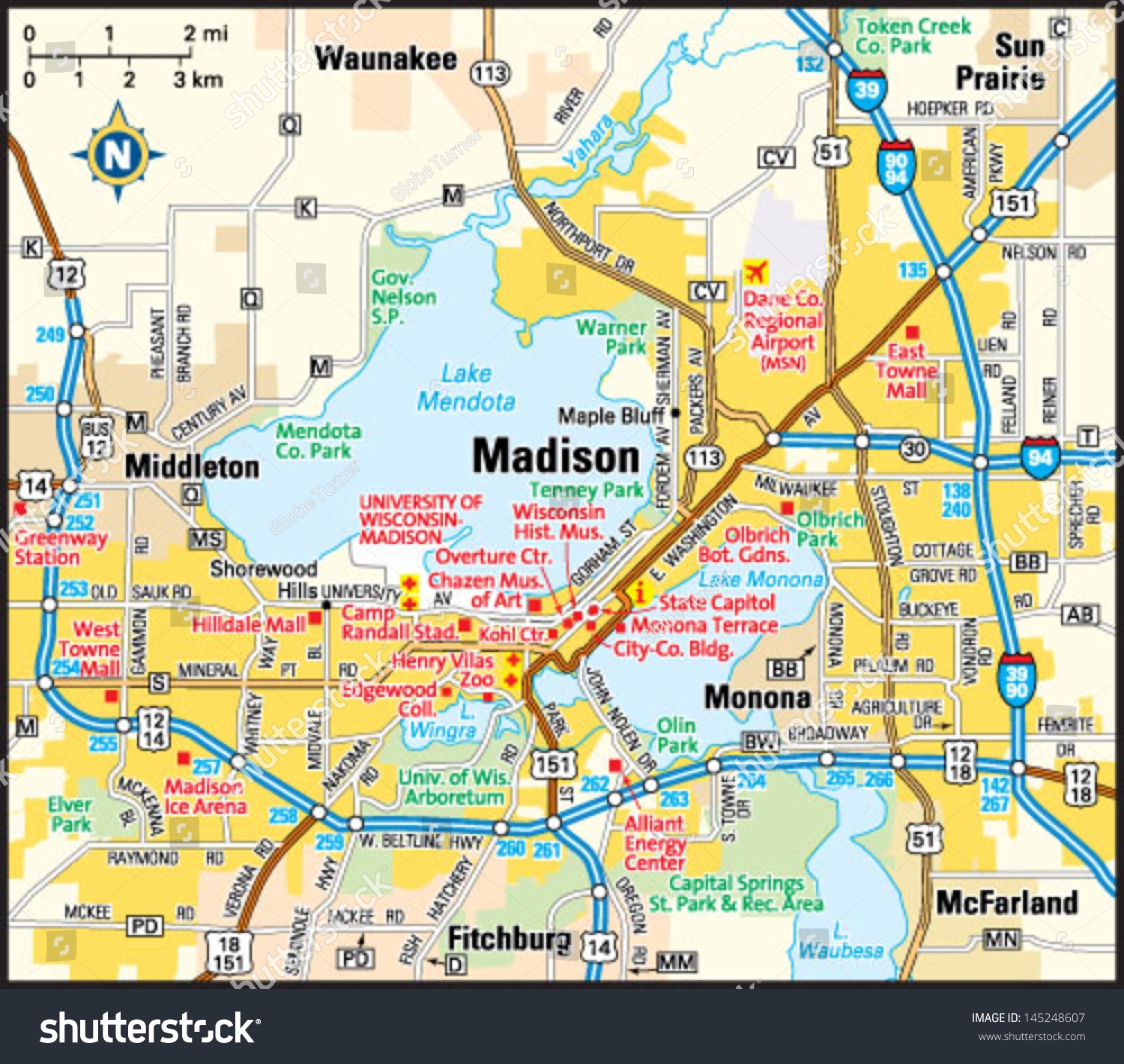 Madison Wisconsin Area Map Stock Vector Royalty Free 145248607 Shutterstock Madison Wisconsin Area Map Stock Vector Royalty Free 145248607 Shutterstock