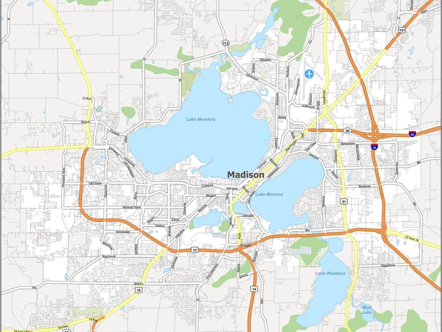 Madison Wisconsin Map GIS Geography