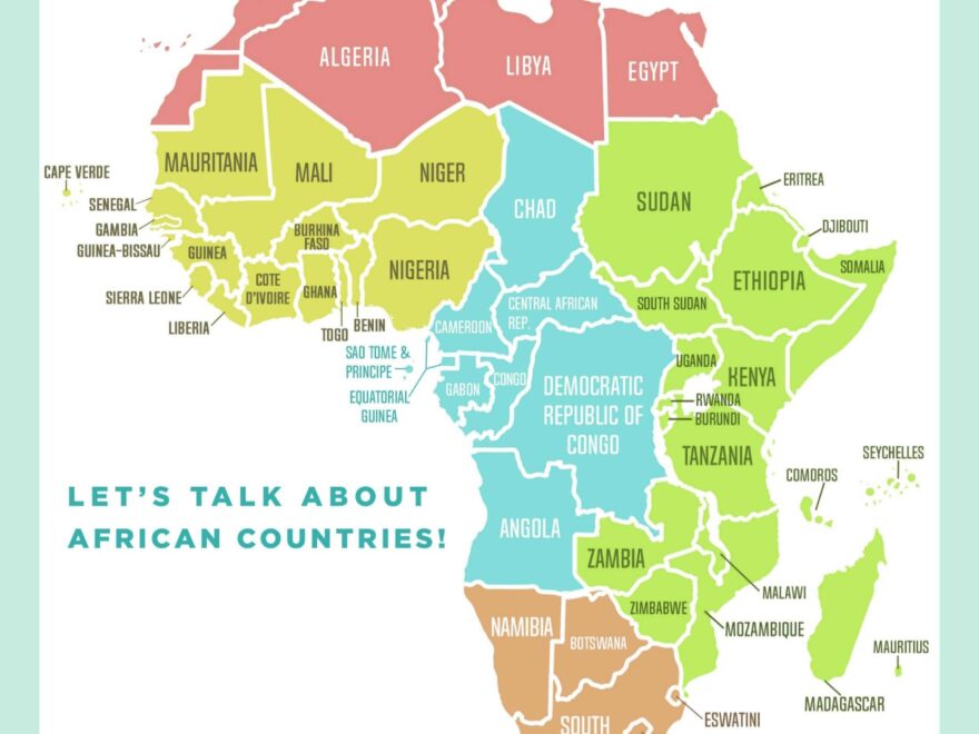 Map Of Africa Activity Set By Philly s Educational Resources TPT