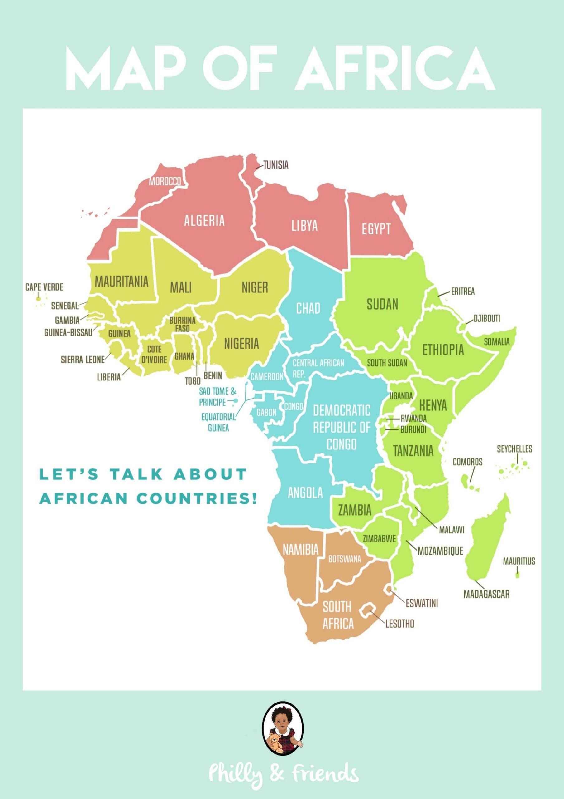 Map Of Africa Activity Set By Philly s Educational Resources TPT Map Of Africa Activity Set By Philly s Educational Resources TPT