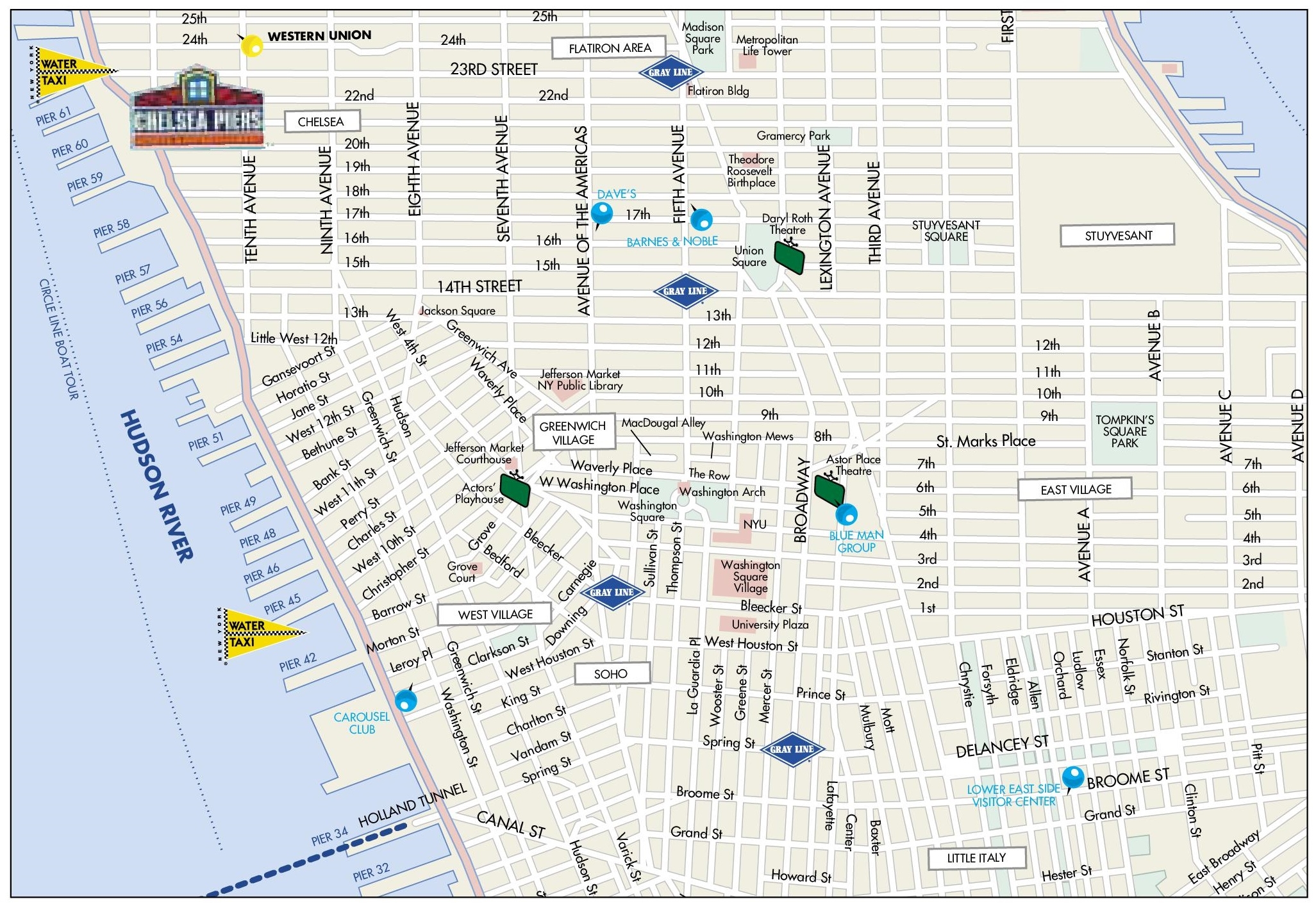 Map Of Greenwich Village Chelsea Soho And Little Italy Ontheworldmap Map Of Greenwich Village Chelsea Soho And Little Italy Ontheworldmap