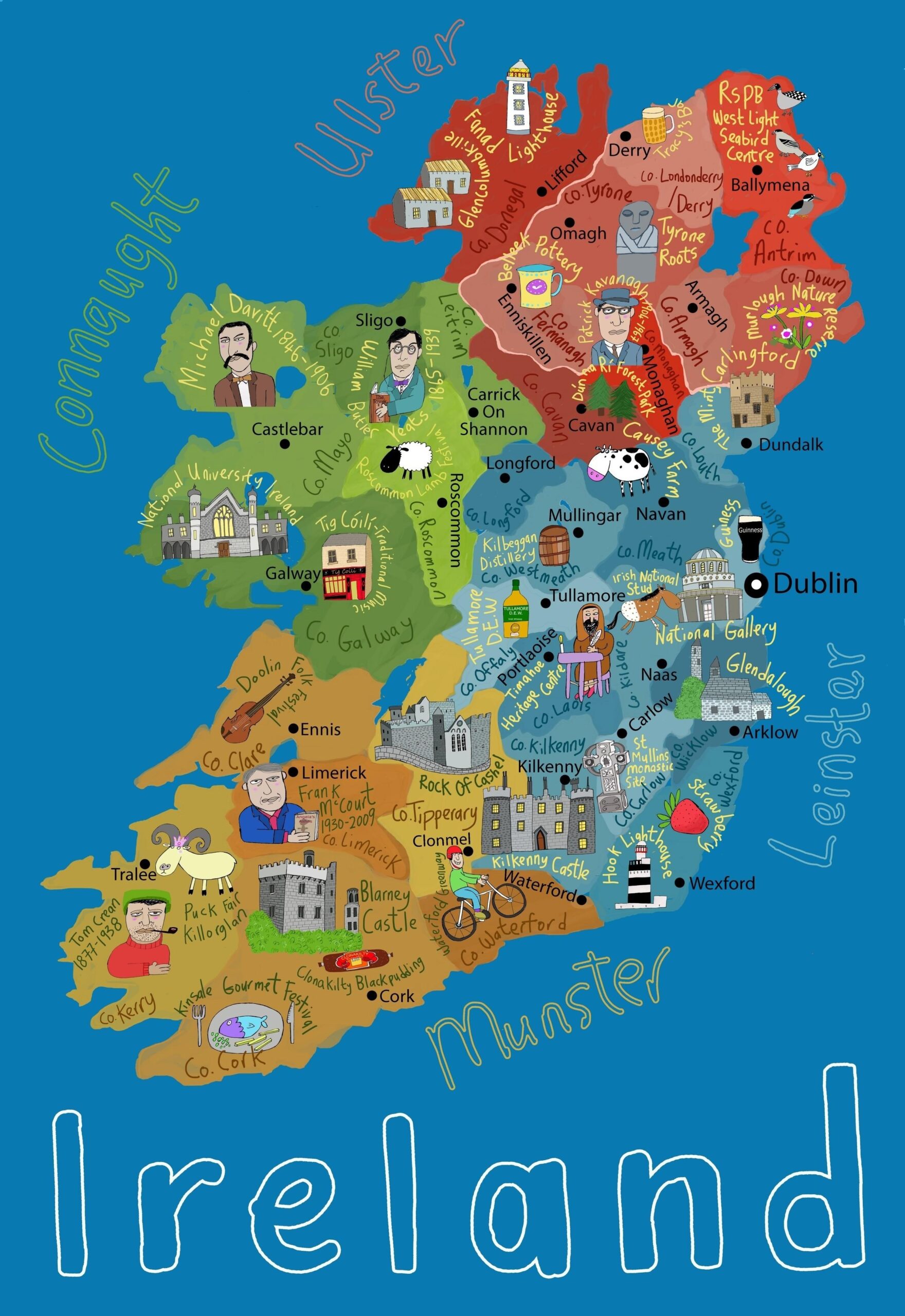 Map Of Ireland For Kids Cartoon Map Of Ireland Northern Europe Europe Map Of Ireland For Kids Cartoon Map Of Ireland Northern Europe Europe