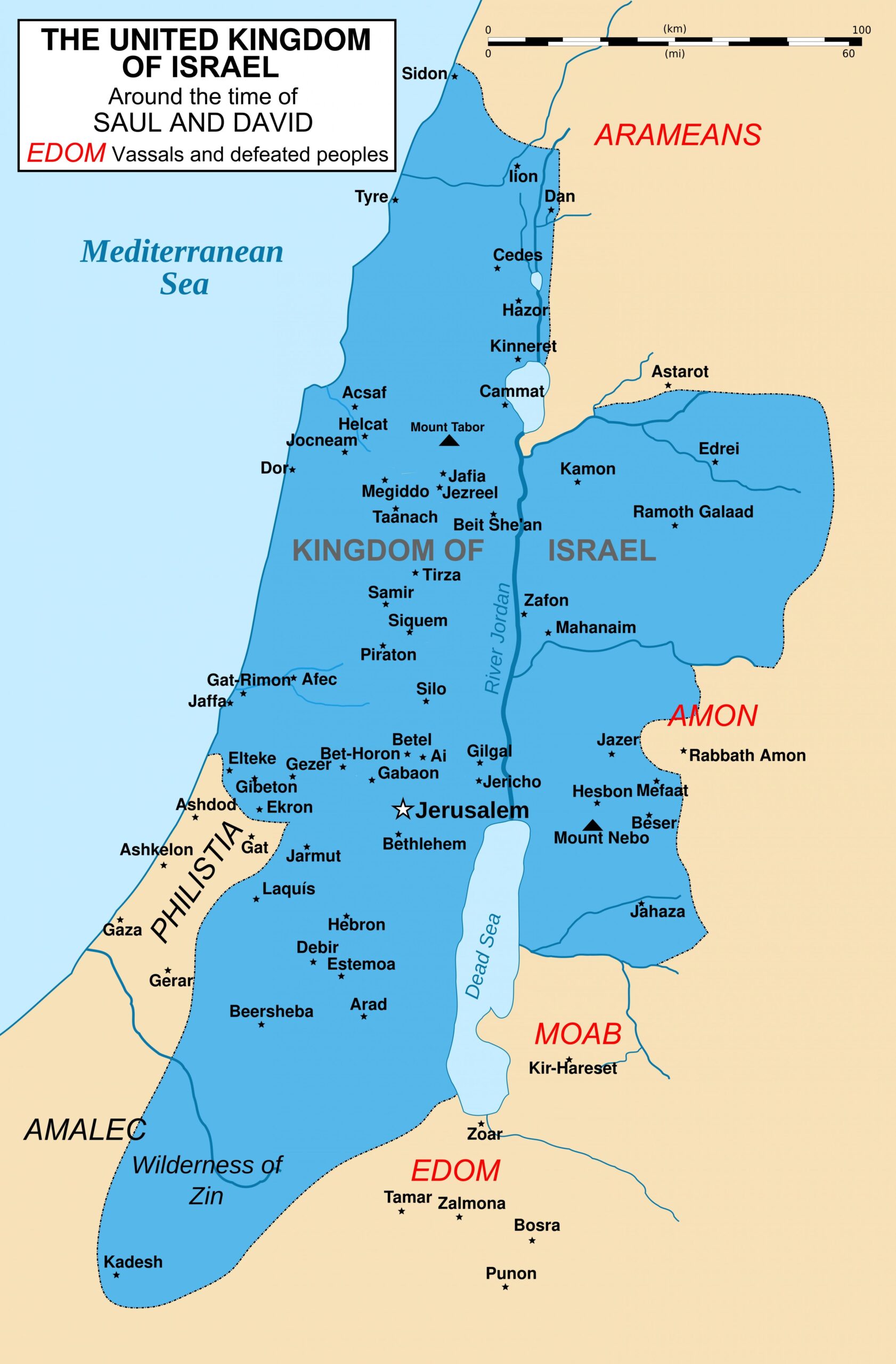 Printable Map Of Ancient Israel Printable Map Of Ancient Israel