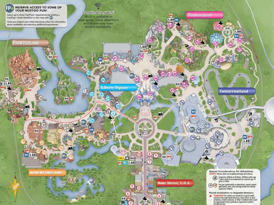 PHOTOS New Magic Kingdom Guide Map Shows Changes To The Hub Area