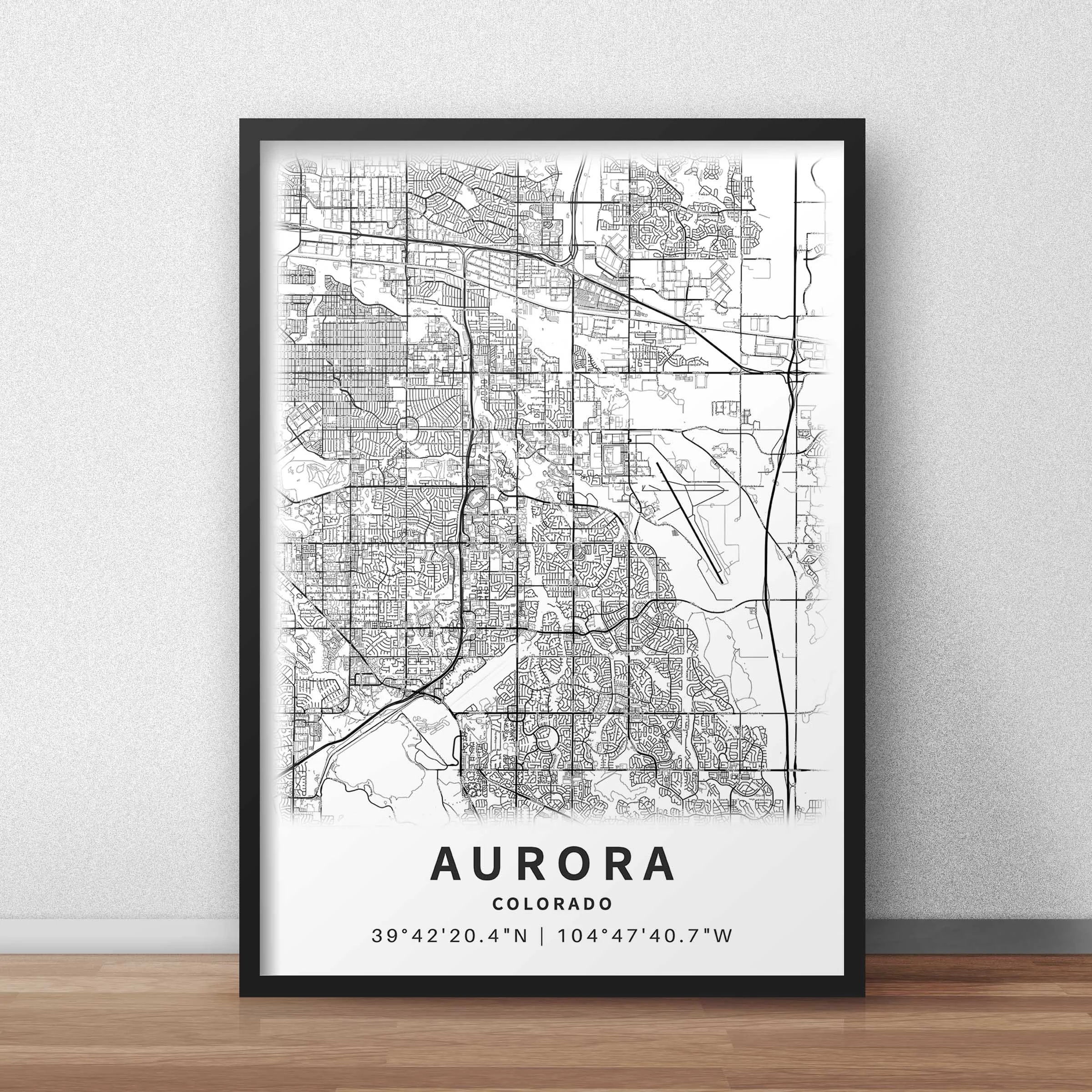Printable Map Of Aurora Colorado USA With Street Names Instant Download City Map Travel Gift City Poster Road Map Print Etsy Printable Map Of Aurora Colorado USA With Street Names Instant Download City Map Travel Gift City Poster Road Map Print Etsy