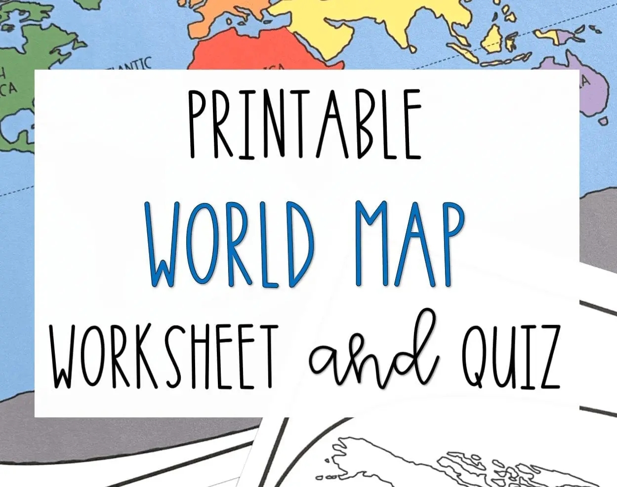 Printable World Map For Teachers Printable World Map For Teachers