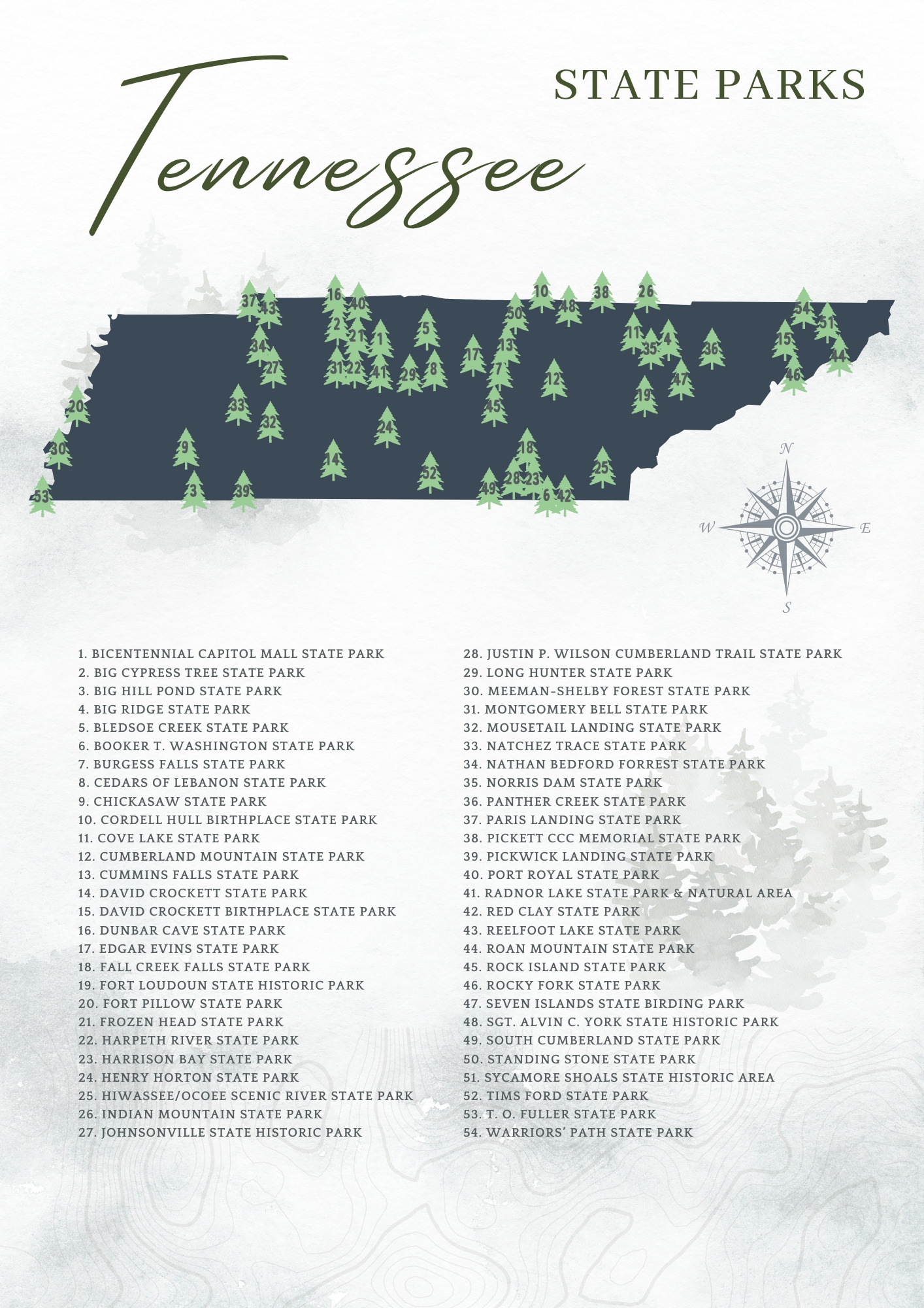 Tennessee State Park Map Plan Your Outdoor Getaway Tennessee State Park Map Plan Your Outdoor Getaway