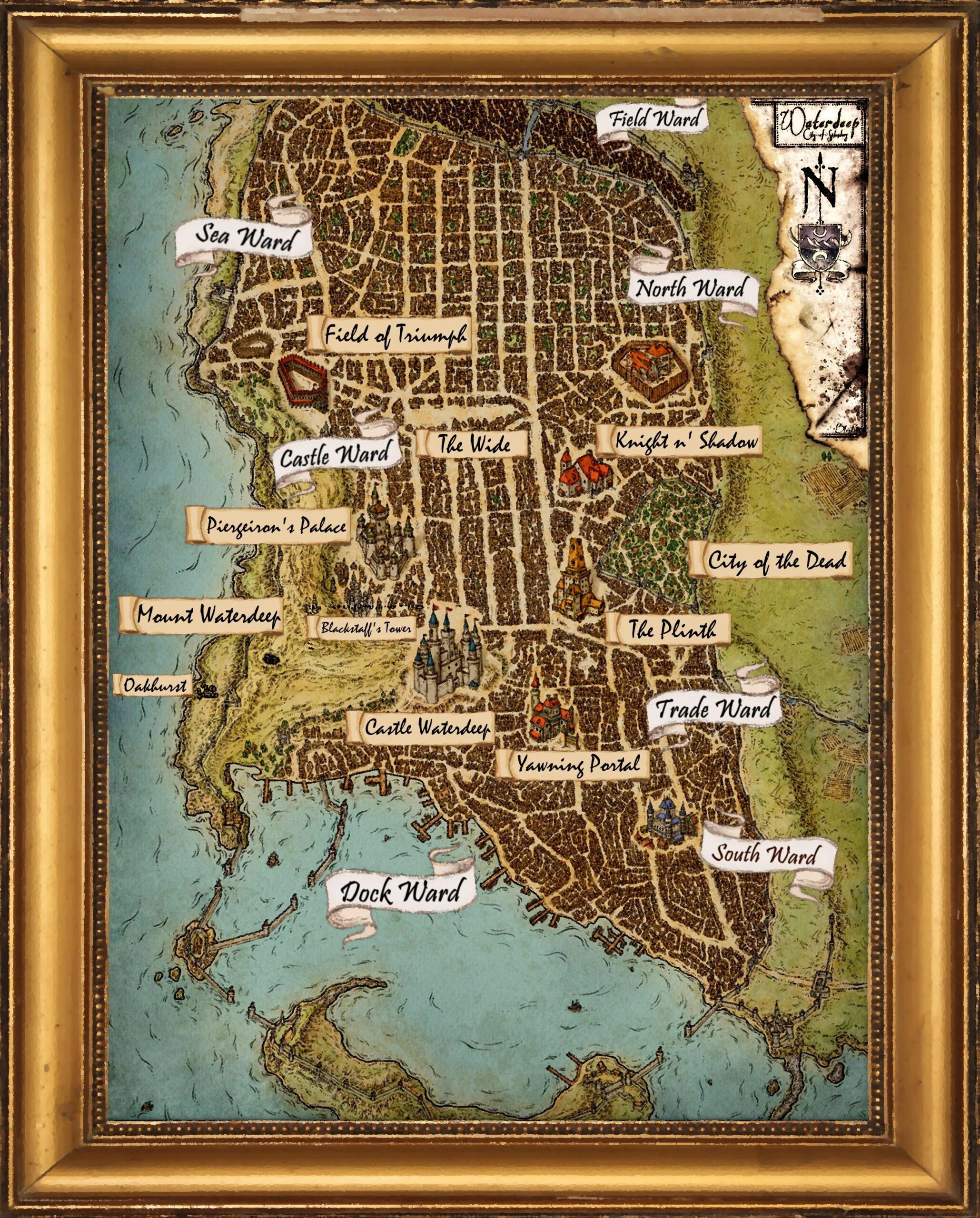 Waterdeep Interactive Map Printable Waterdeep Interactive Map Printable