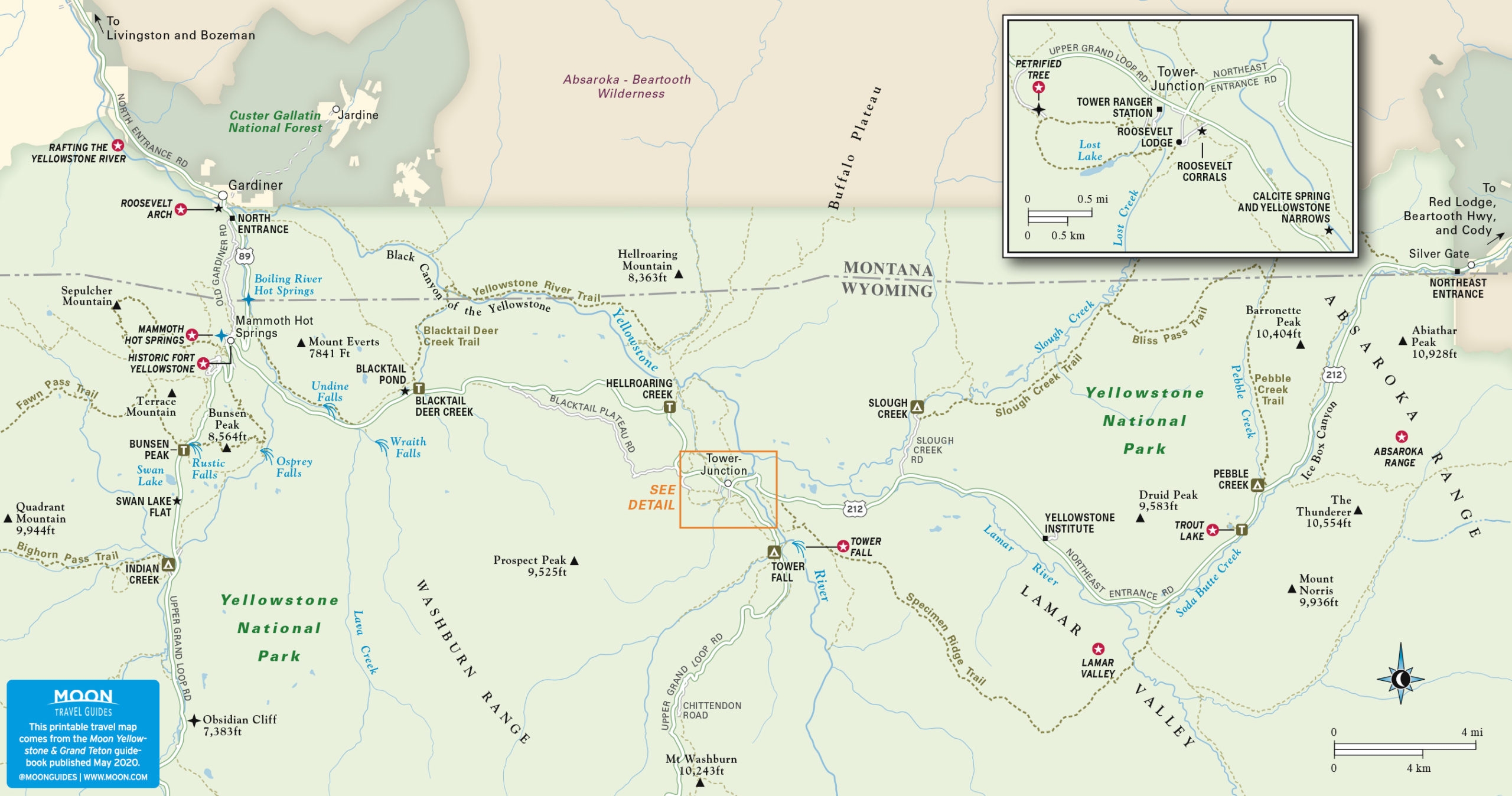 Yellowstone National Park Maps Printable