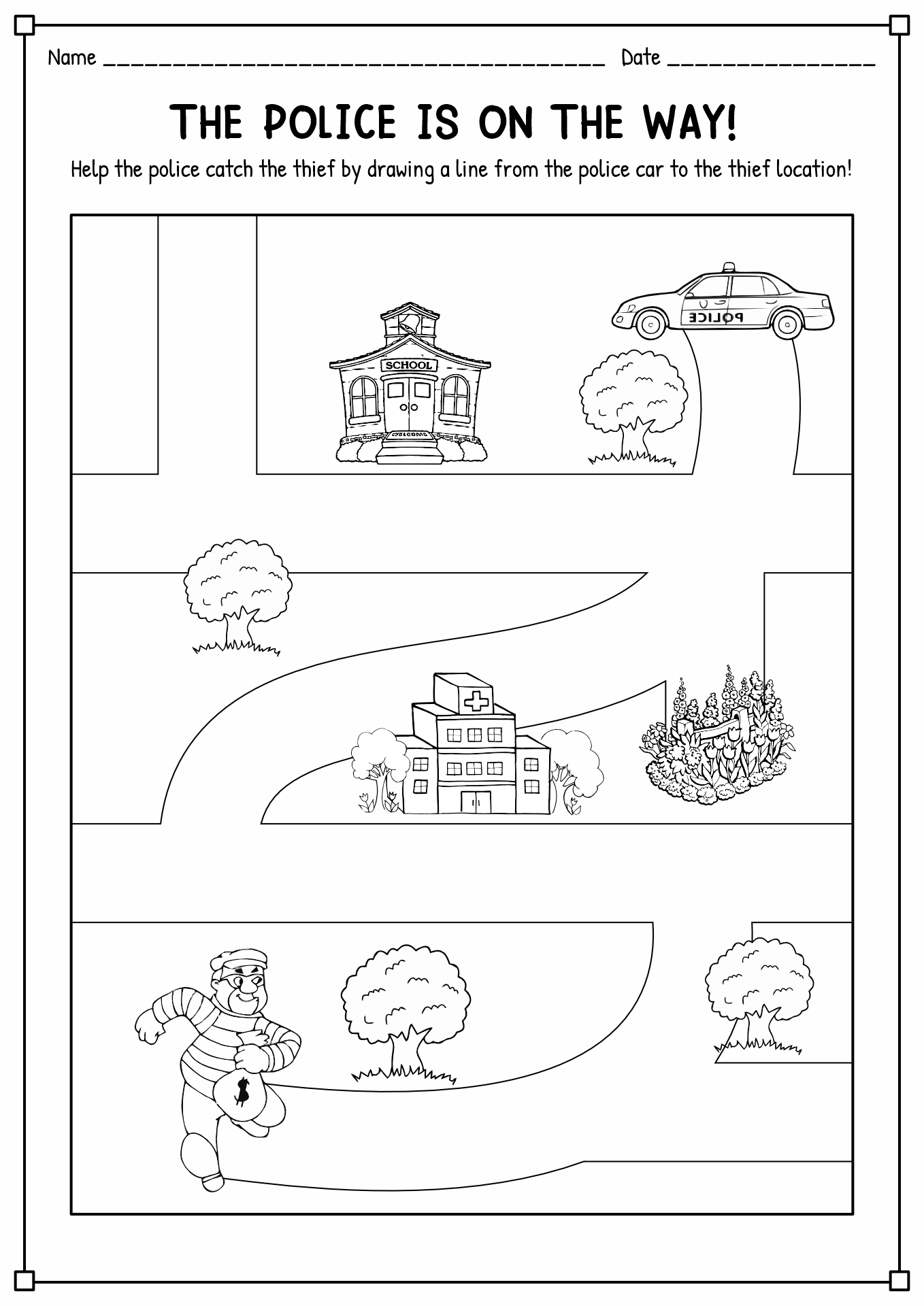 Maps For Kindergarten Printable