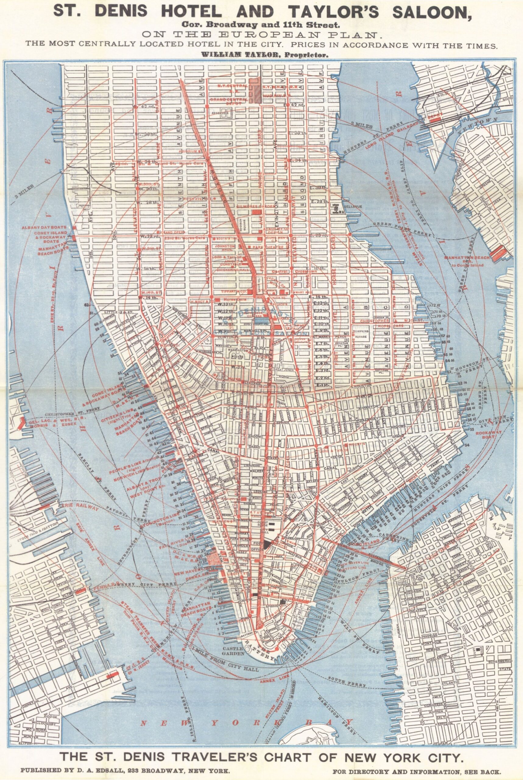 Free Street Map Of Manhattan Nyc Printable