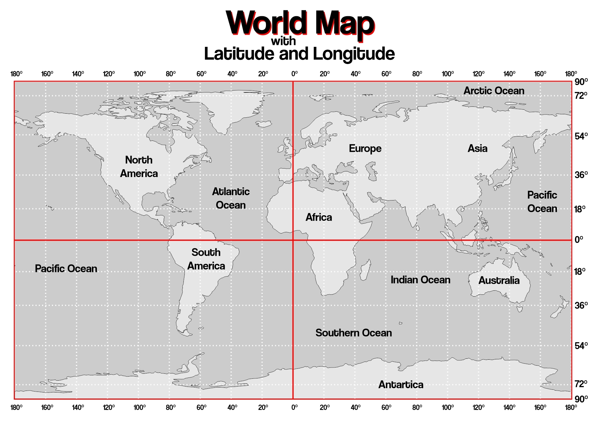 Printable Map For Longitue And Latitude