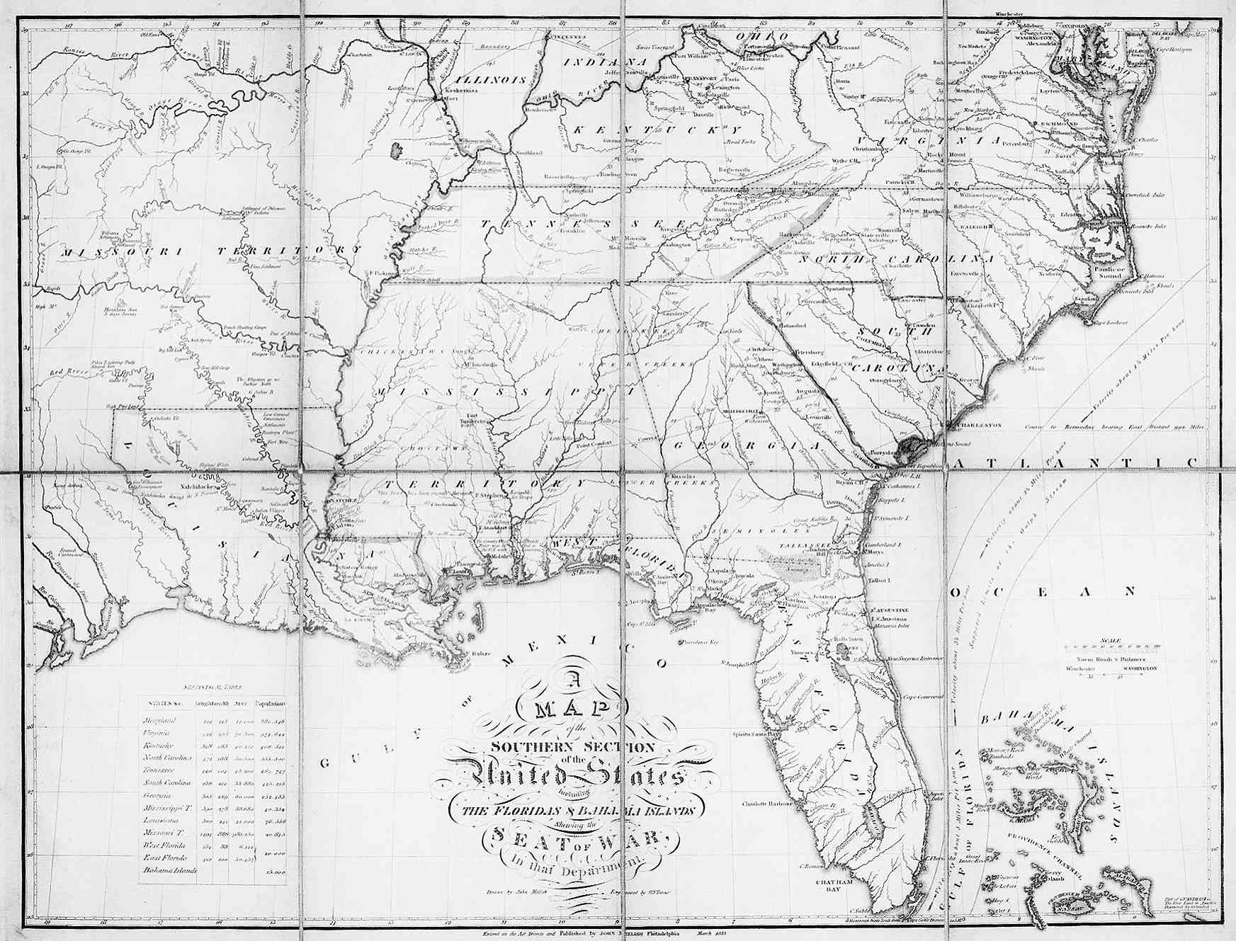 Southeast Us Map Printable