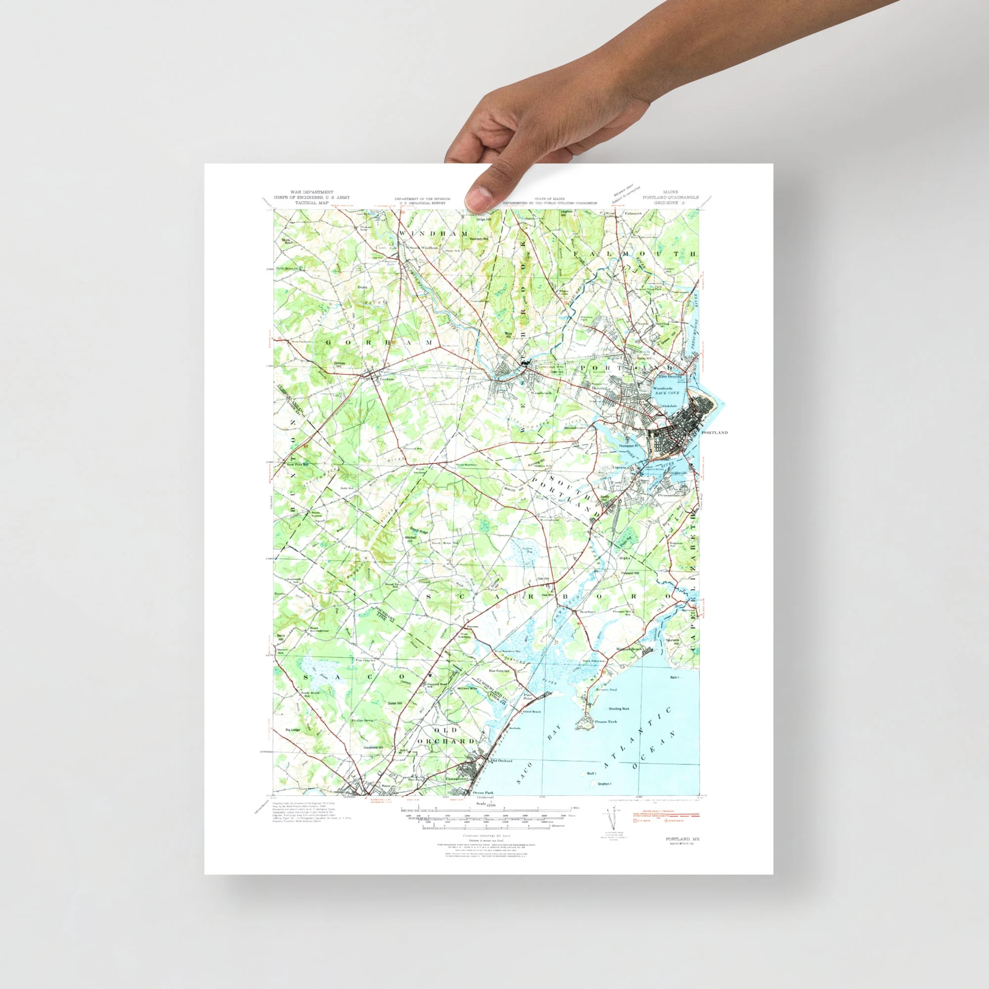 Printable Topographic Map Of Volksrust