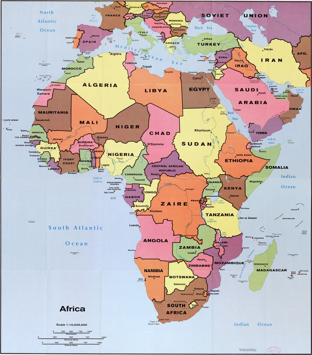 Map O Africa Printable