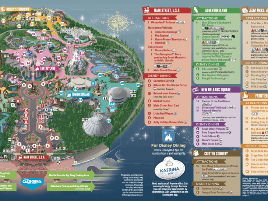 2024 Disneyland Park Map Disneyland Resort WDW Magazine