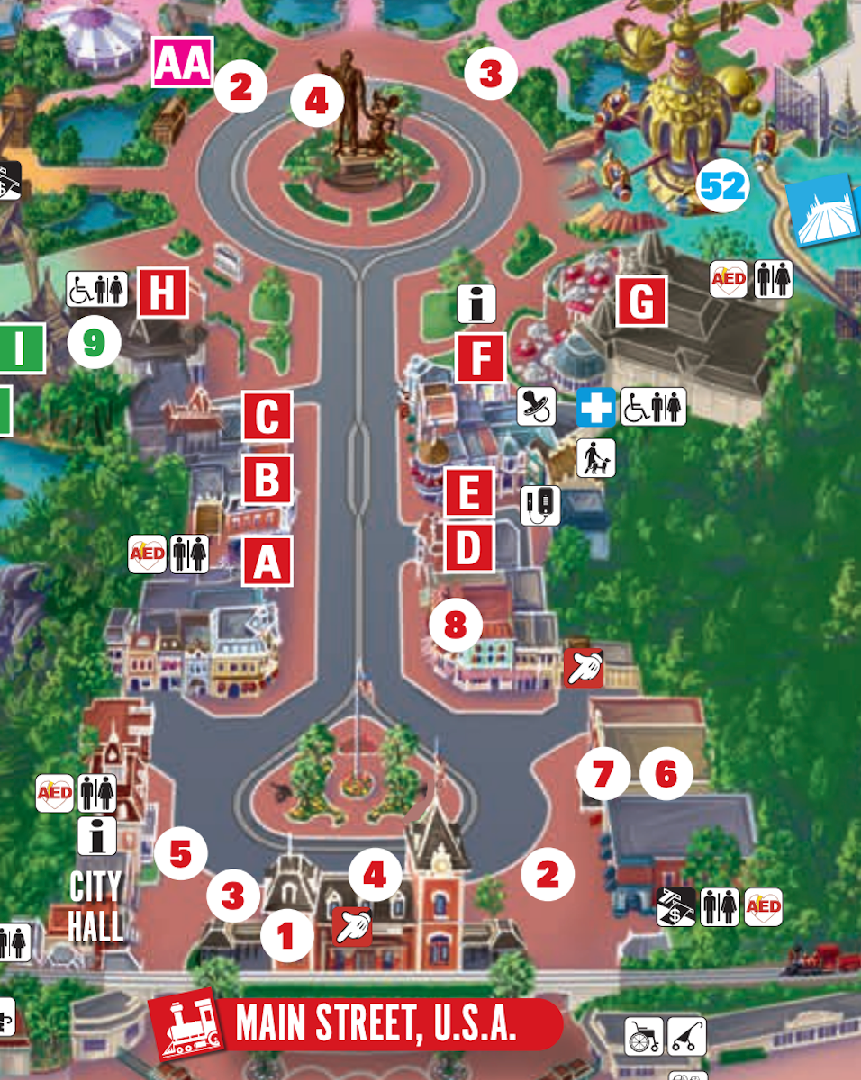 Disneyland Map Printable 2025