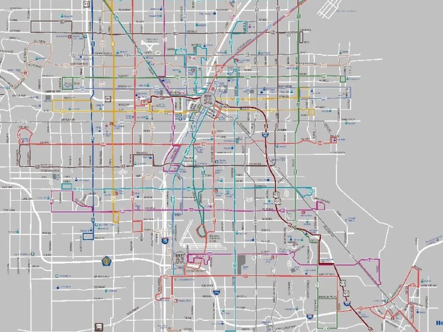 24 x30 Heavyweight Photo Paper Quality Poster Las Vegas Bus Routes 2007 Click Comment 1 To View 2114 x 2 Click Comment 1 To View Map Walmart