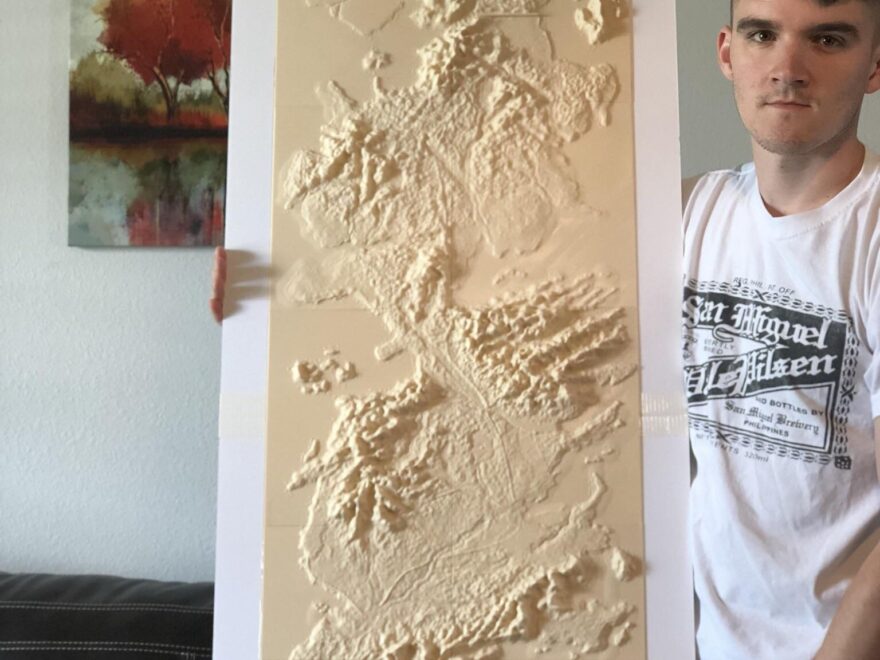 3D Printed Map Of Westeros Finally Done Printing R 3Dprinting