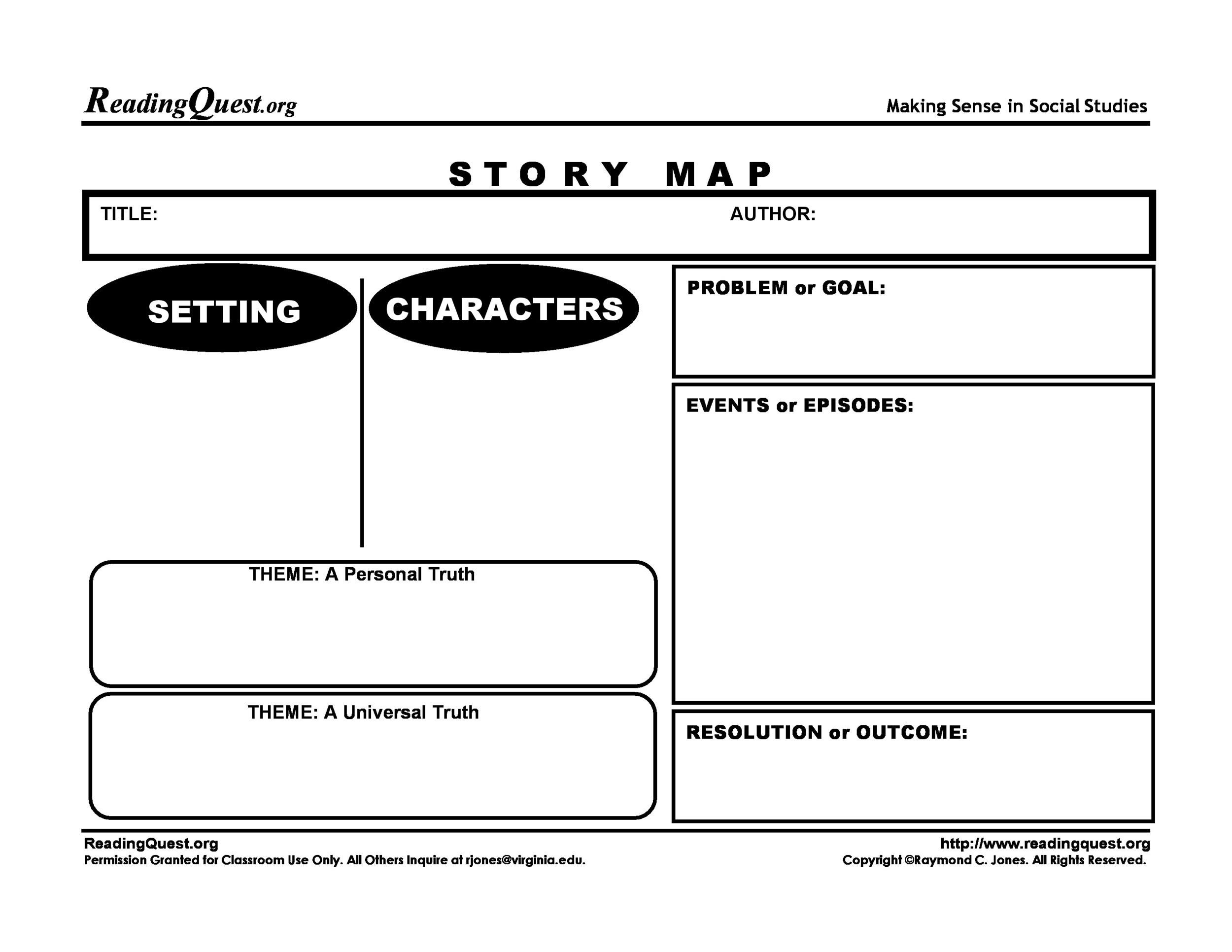 Free Printable Story Maps For Adults