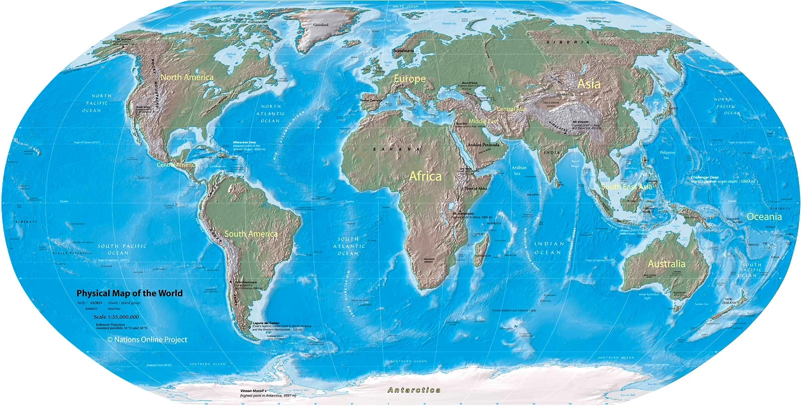 5 Large Printable World Map PDF Free Download