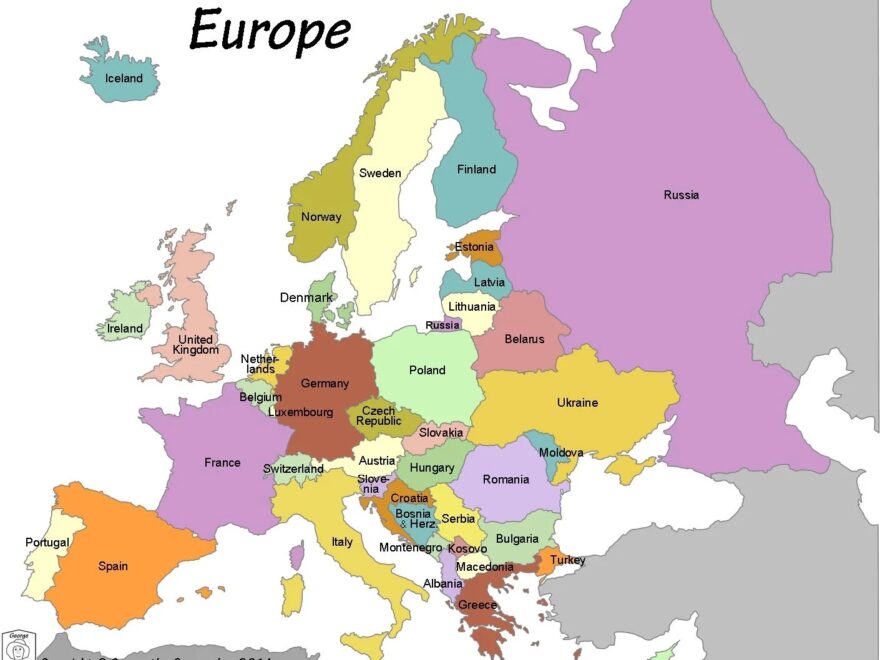 6 Detailed Free Political Map Of Europe
