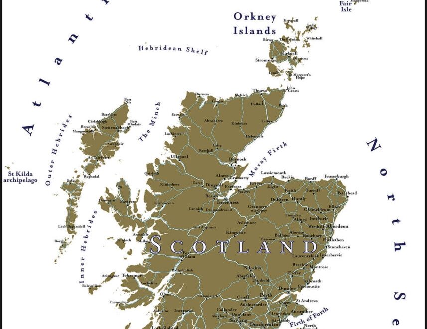 6 Maps Of Scotland Free To Use Highland Titles