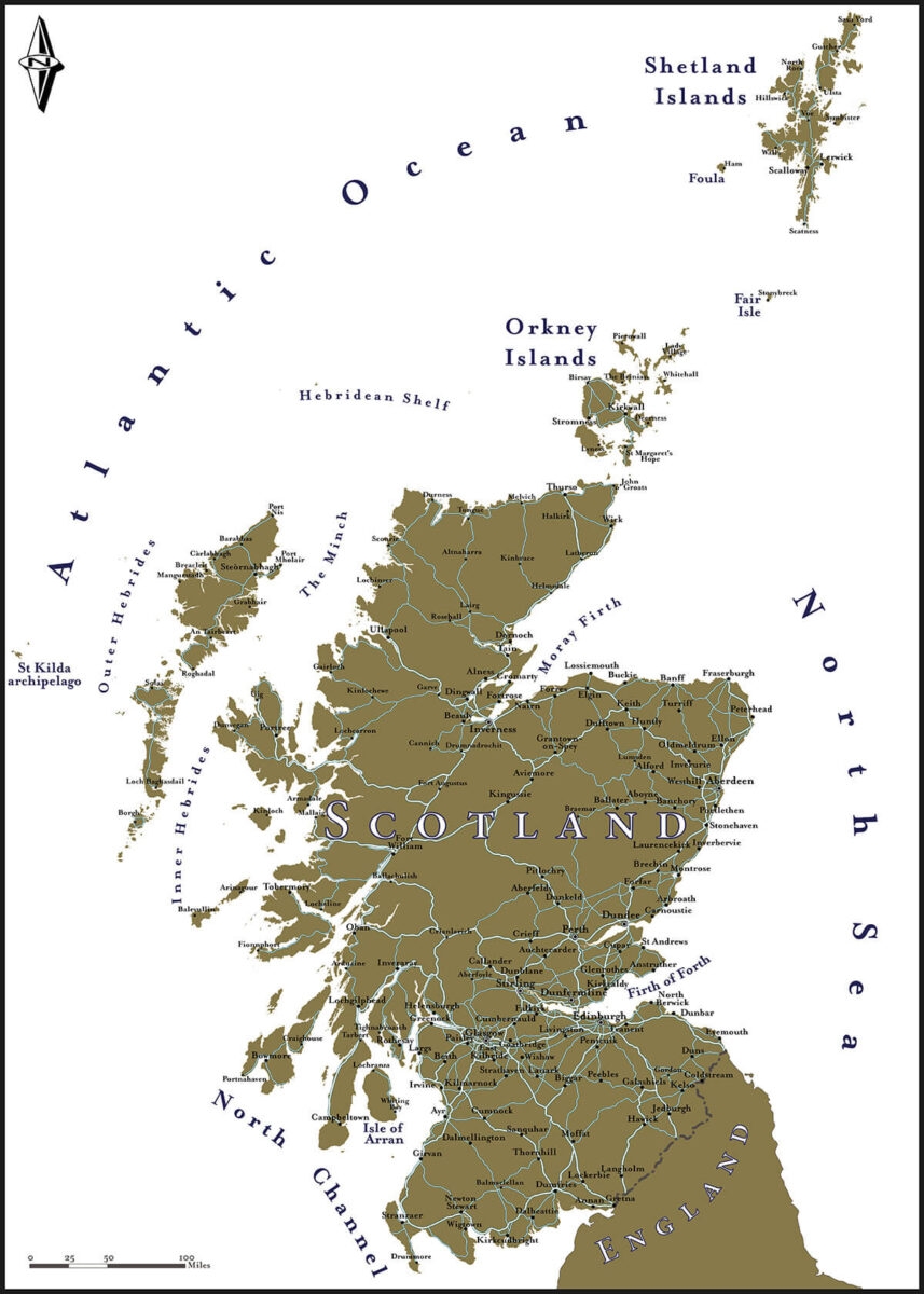 6 Maps Of Scotland Free To Use Highland Titles