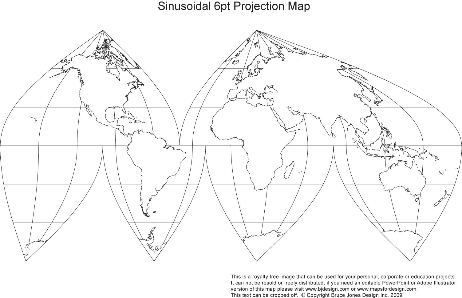 6 point Projection Map