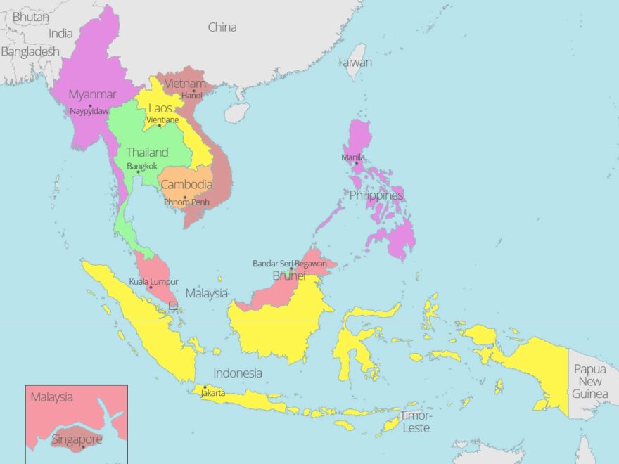 8 Free Maps Of ASEAN And Southeast Asia Ase anup
