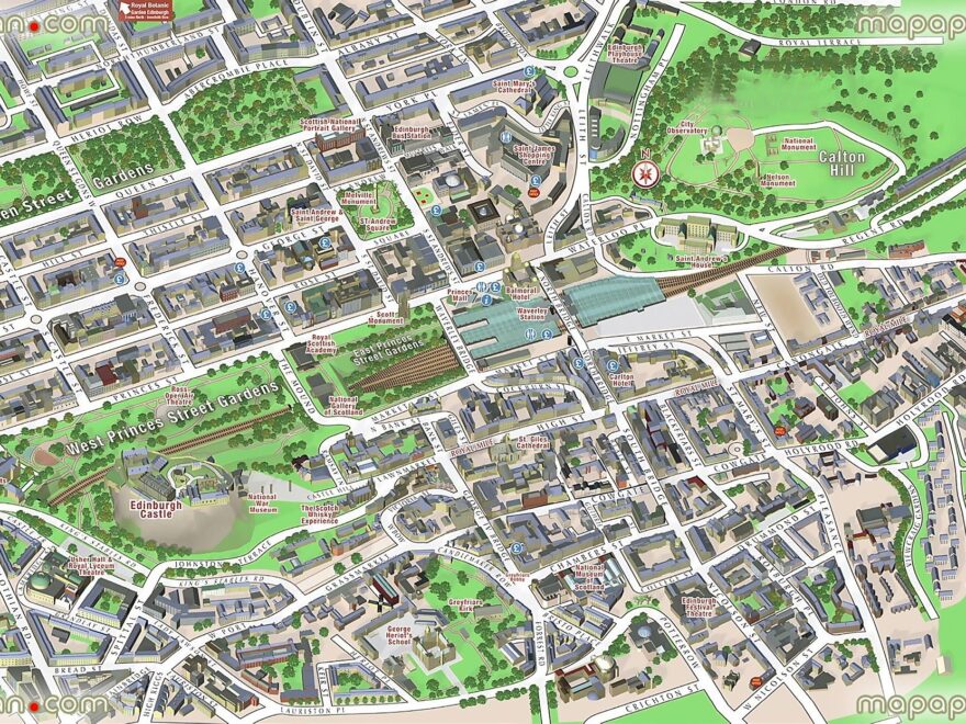 9 Edinburgh Printable Map Of Top Tourist Attractions City Travel Guide Ideas Tourist Attraction Edinburgh Tourist