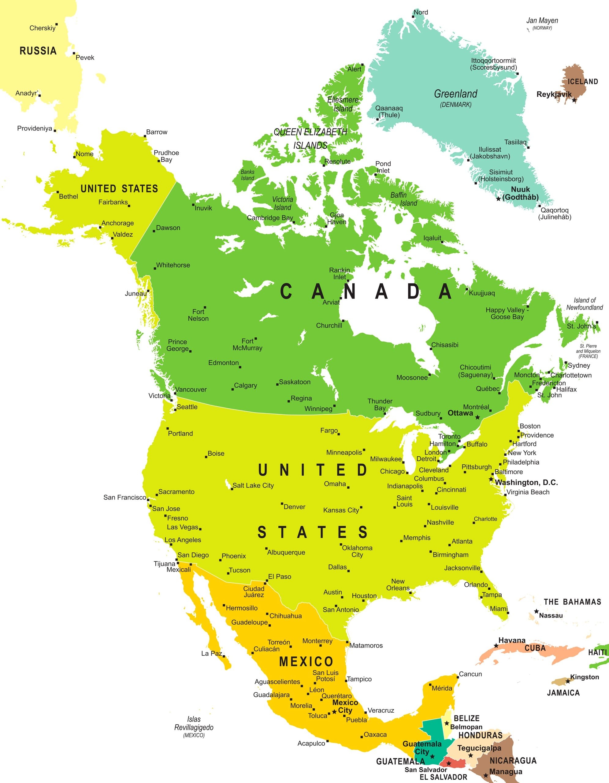A Collection Of North America Maps Exploring The Continent s Diverse Landscapes History And Culture Guide Of The World