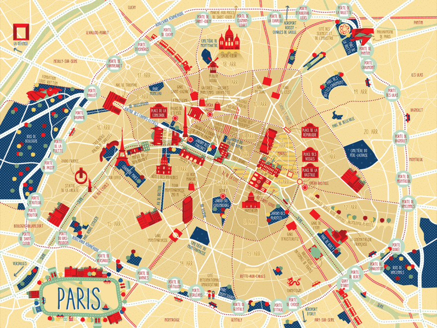 A Map Of Paris Behance