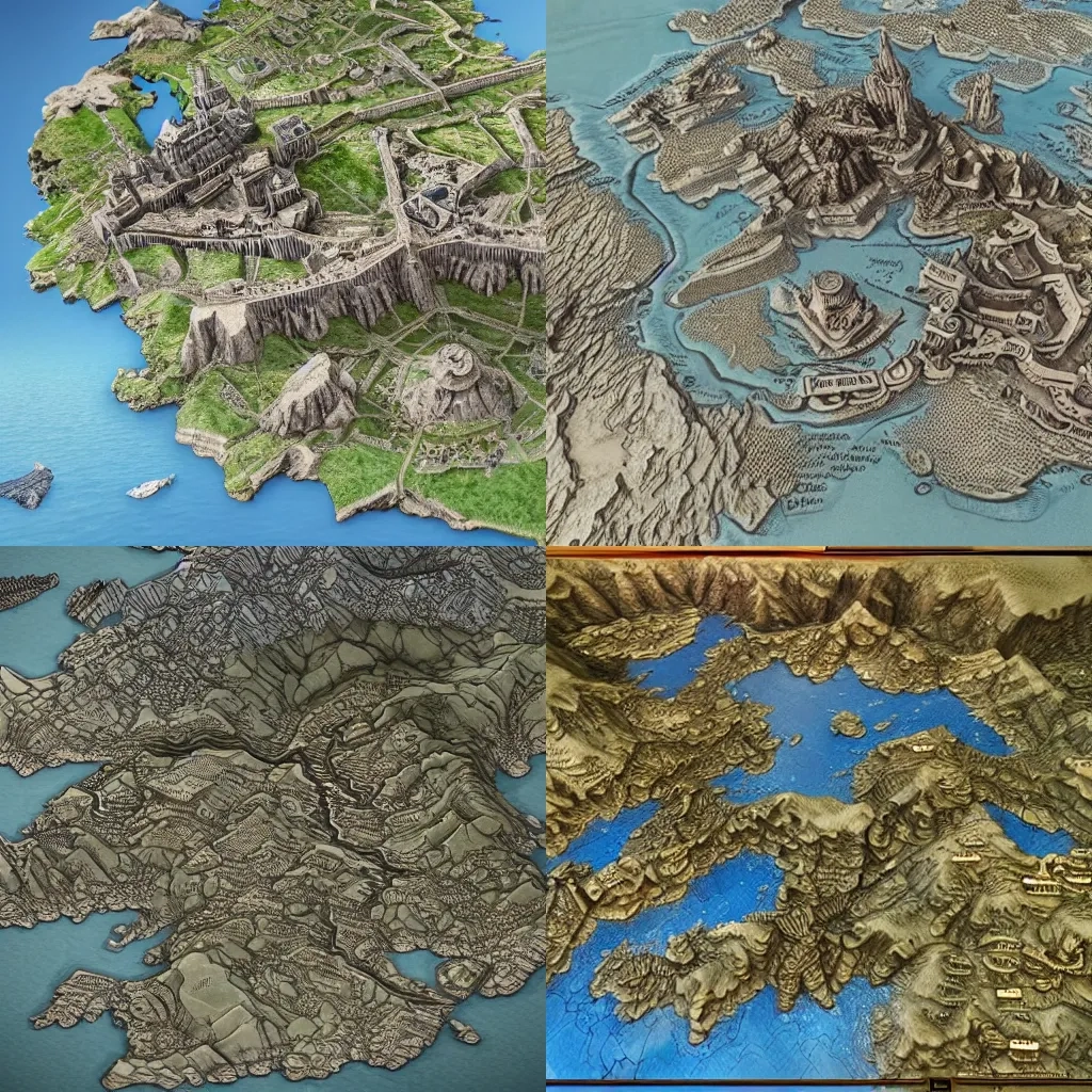 Printable Westeros Map In 3d