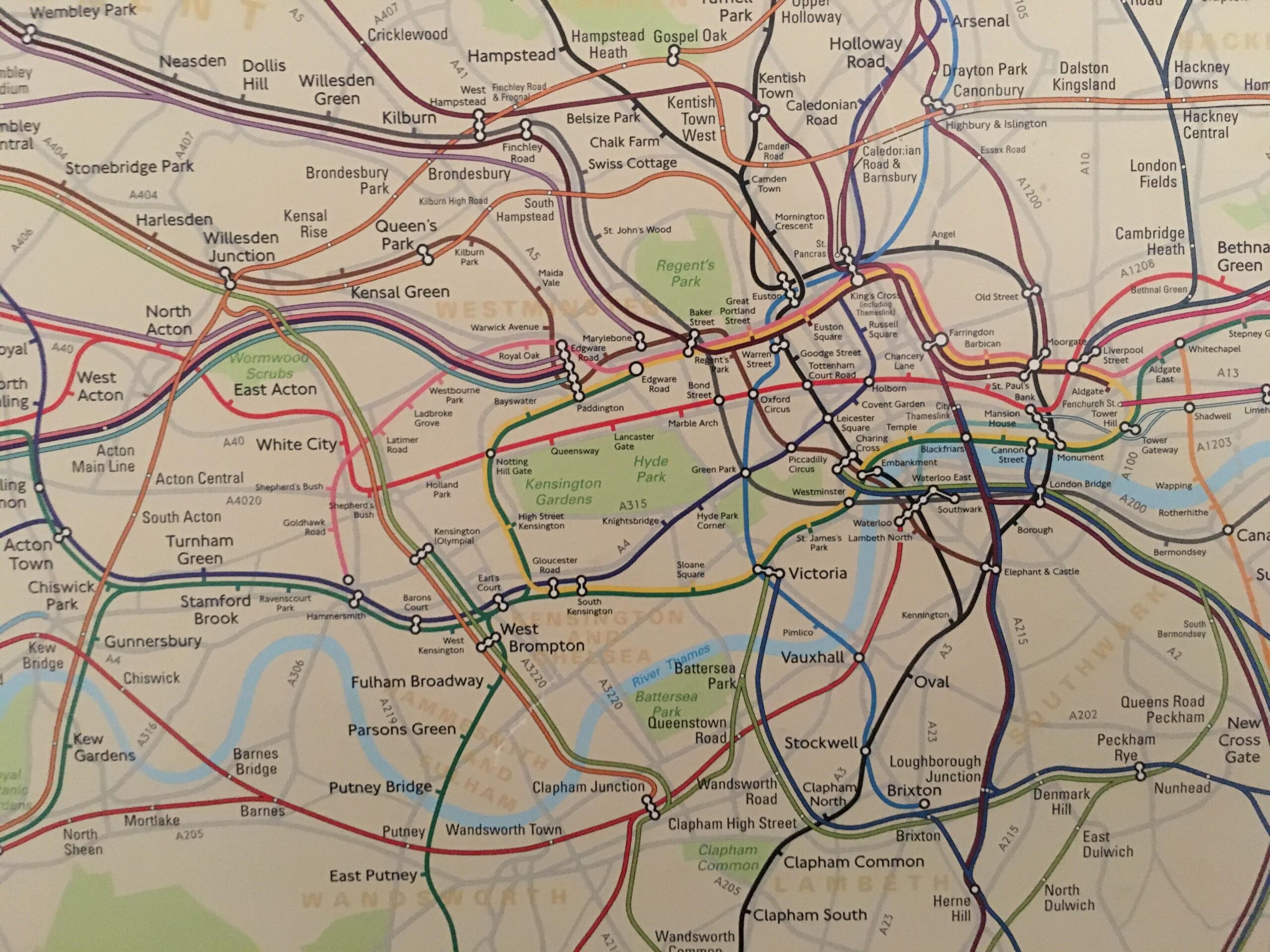 Printable Underground Map London Tube