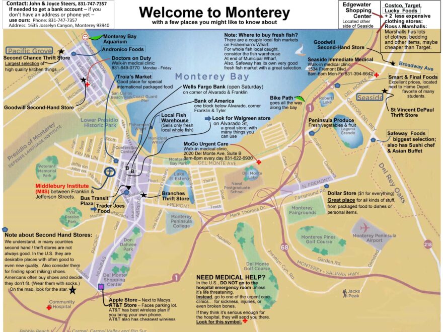 A Special Map Of Monterey To Print ISI Monterey