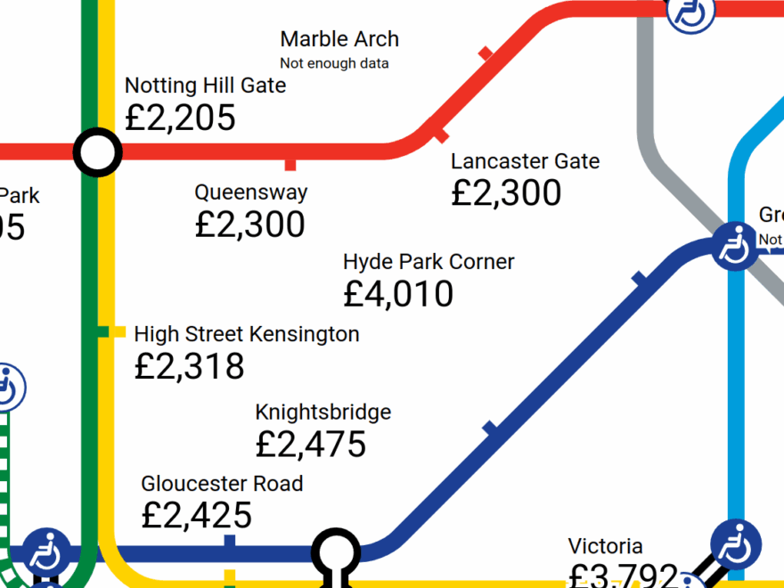 A Tube Map Of London Rents London Spy