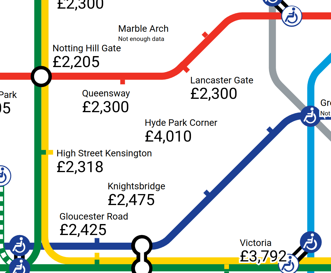 A Tube Map Of London Rents London Spy