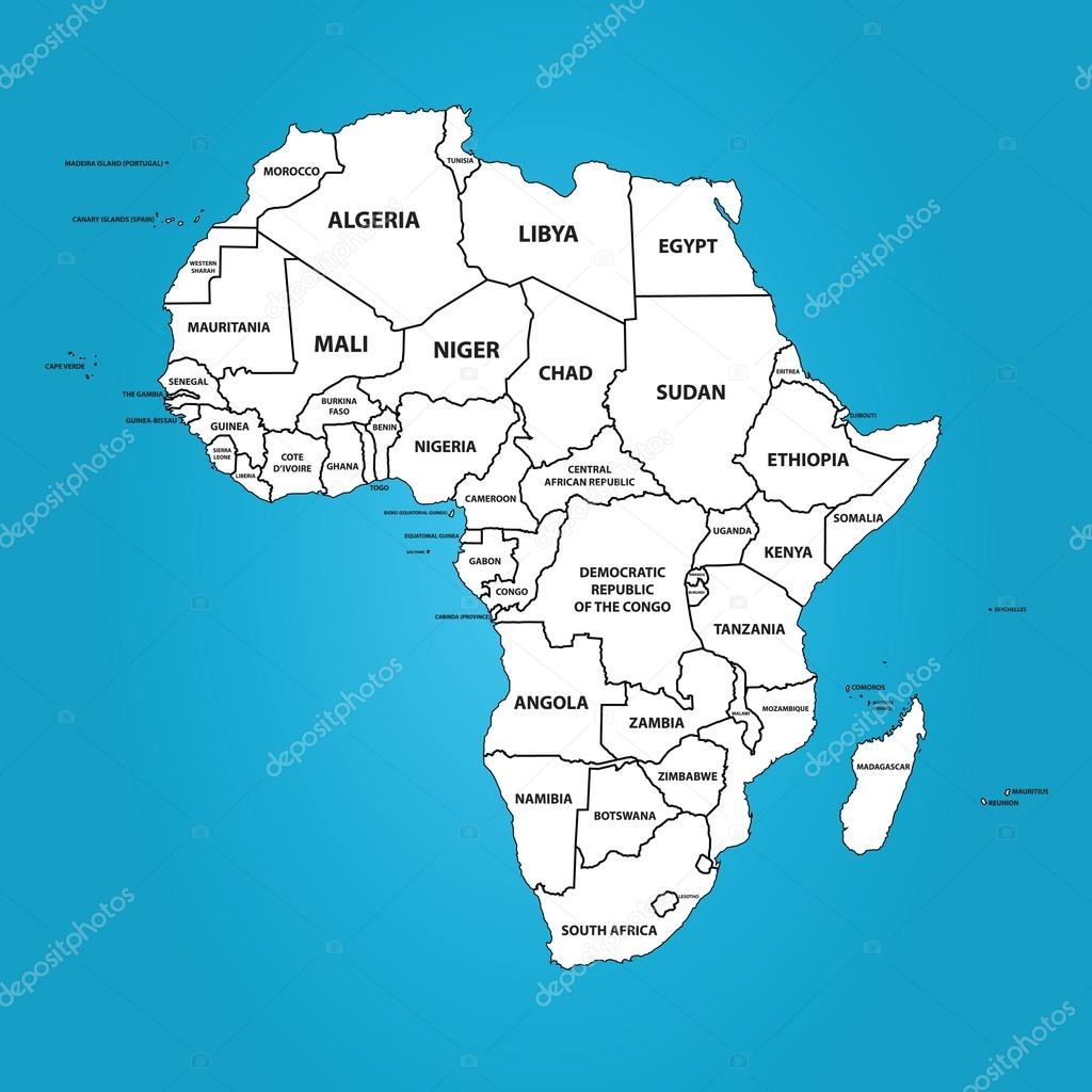 Printable Africa Map With Country Names
