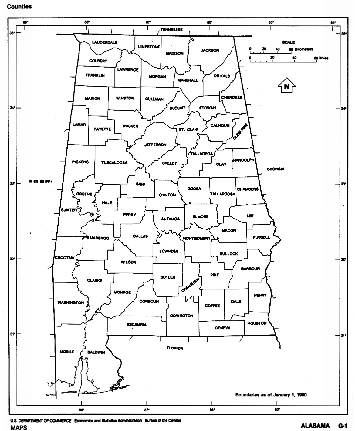 Al State Map Printable