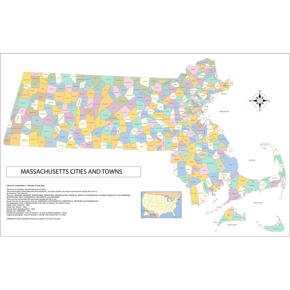 Massachusetts Zip Code Map Printable