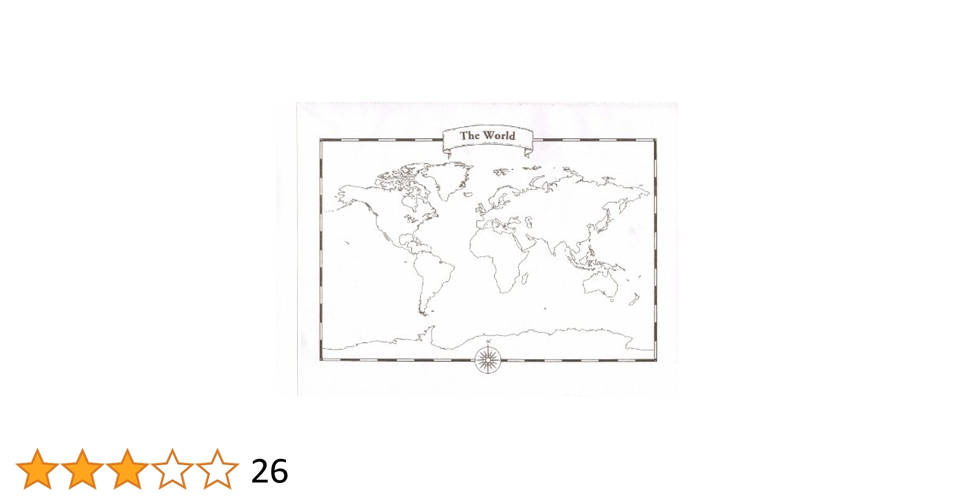 Amazon Blank World Map Pad Wall Maps Office Products