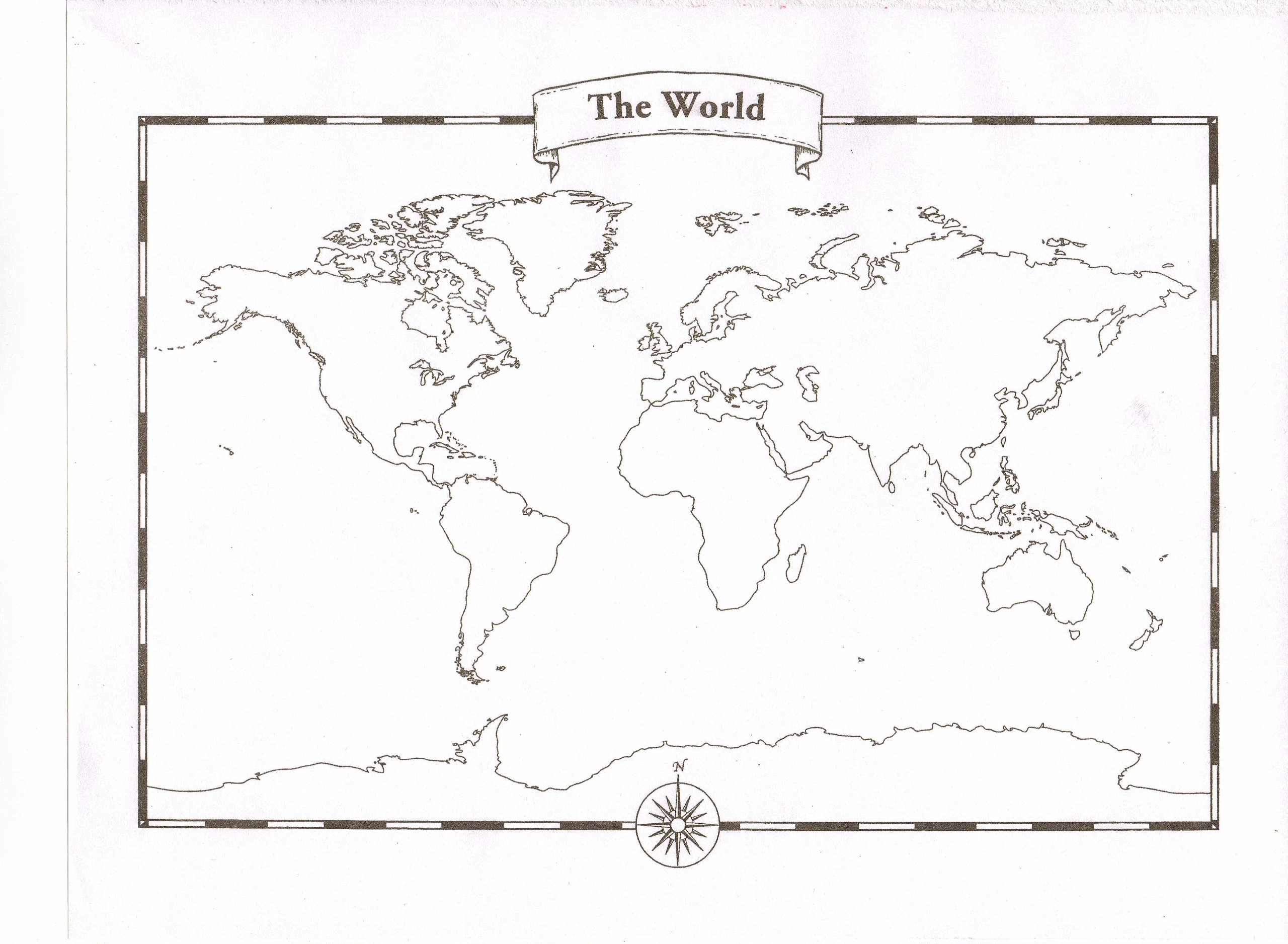 Amazon Blank World Map Pad Wall Maps Office Products