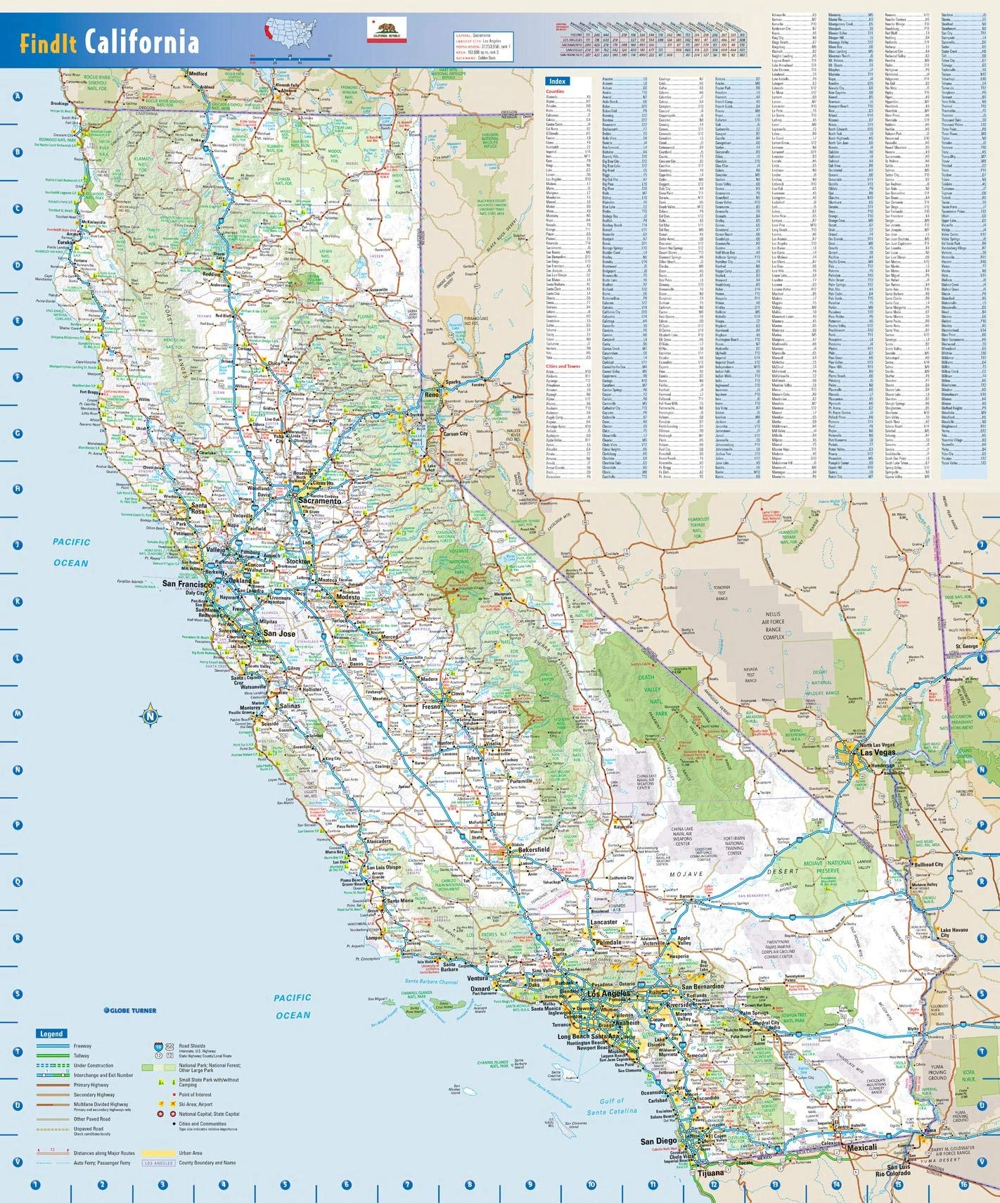 Amazon California State Wall Map 19 75 X 23 75 Paper Office Products